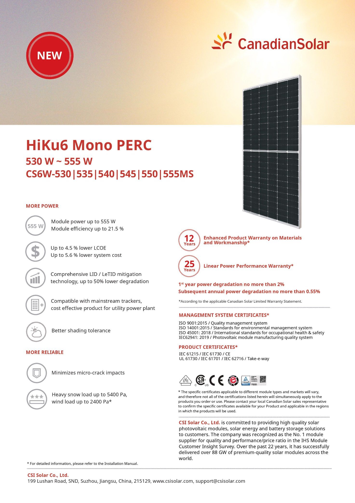 CANADIAN 545W Solar Panel – Williams Solar KLD